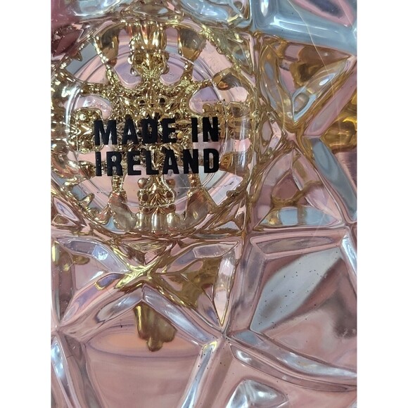 Killarney Crystal Trinket Box 22k Gold Finishing Shamrock~ Green Stones~ Ireland - Picture 6 of 6